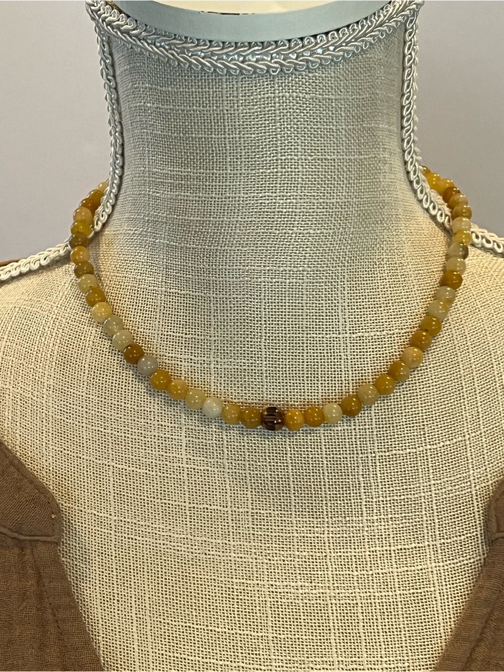 Agate Beaded Necklace
